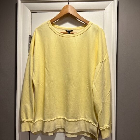 Buffalo David Bitton Yellow Sweatshirt Large - Picture 1 of 4
